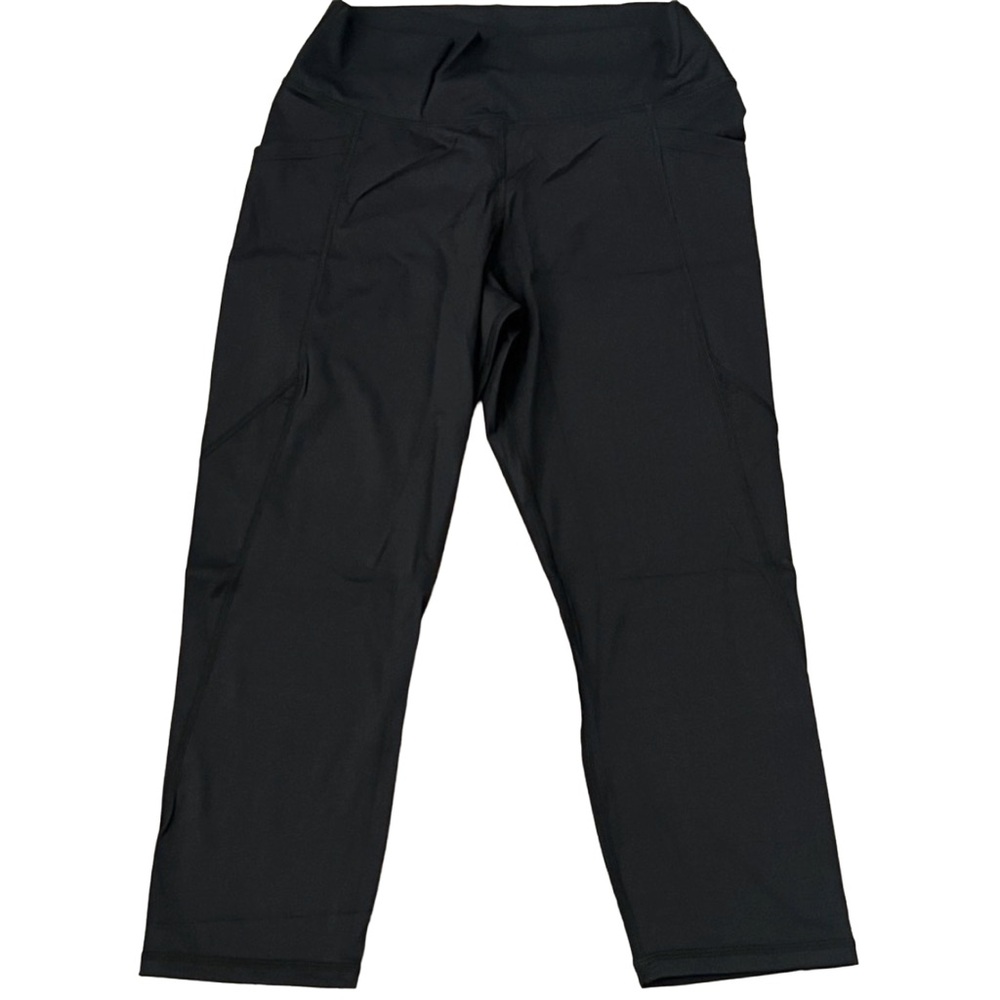 Aurgelmir Women's Black High Rise Ruched Butt Capri Leggings
W Pockets, NWT, XXL